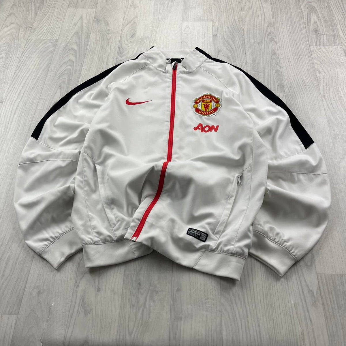 2014/15 NIKE MANCHESTER UNITED FOOTBALL TRAINING TRACK JACKET WHITE