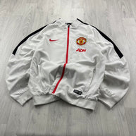 2014/15 NIKE MANCHESTER UNITED FOOTBALL TRAINING TRACK JACKET WHITE