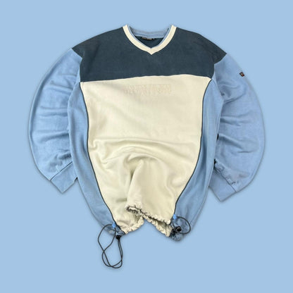 VINTAGE Y2K NAPAPRIJI TECHNICAL SWEATSHIRT BABY BLUE / CREAM