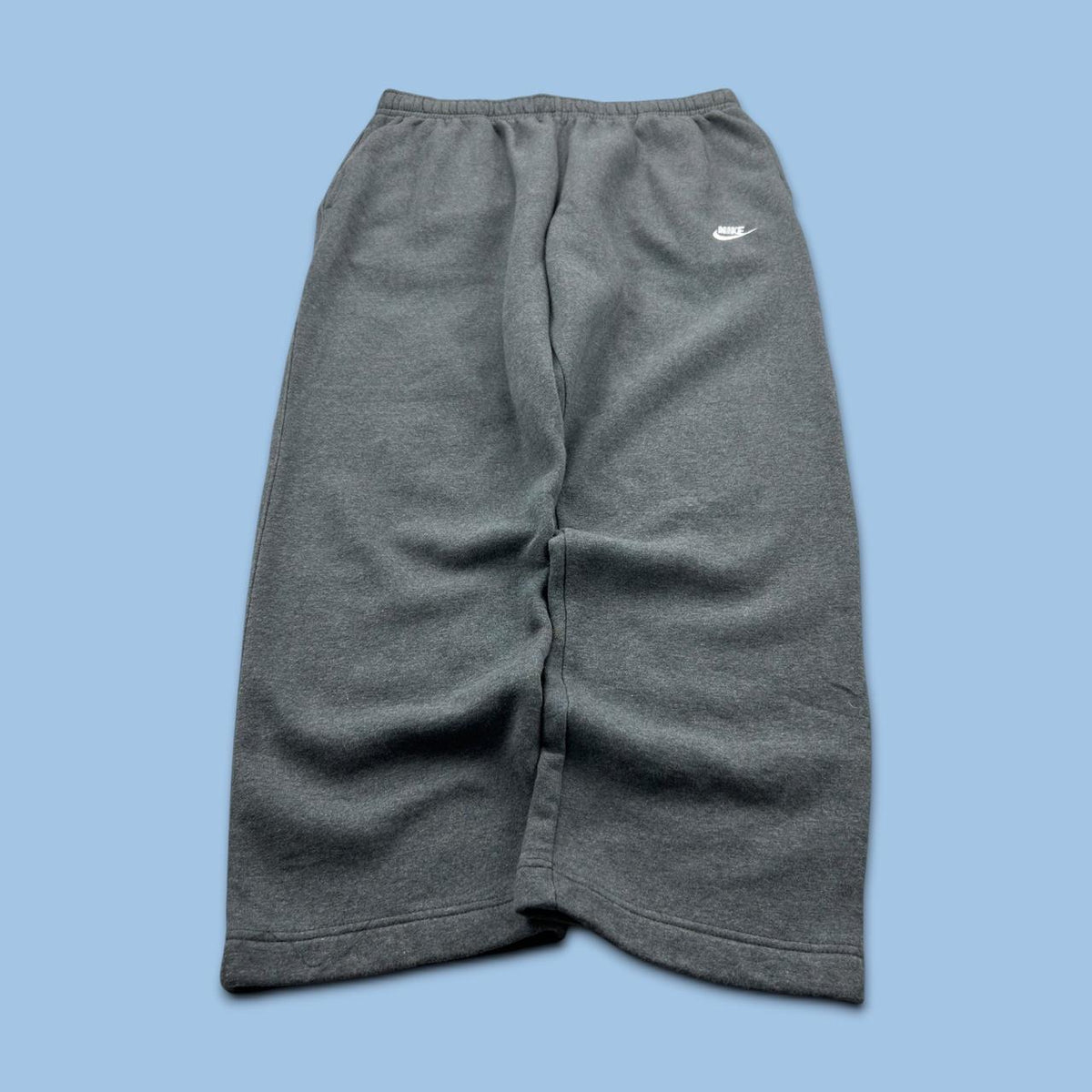 NIKE LOOSE COTTON SWEATPANTS GREY
