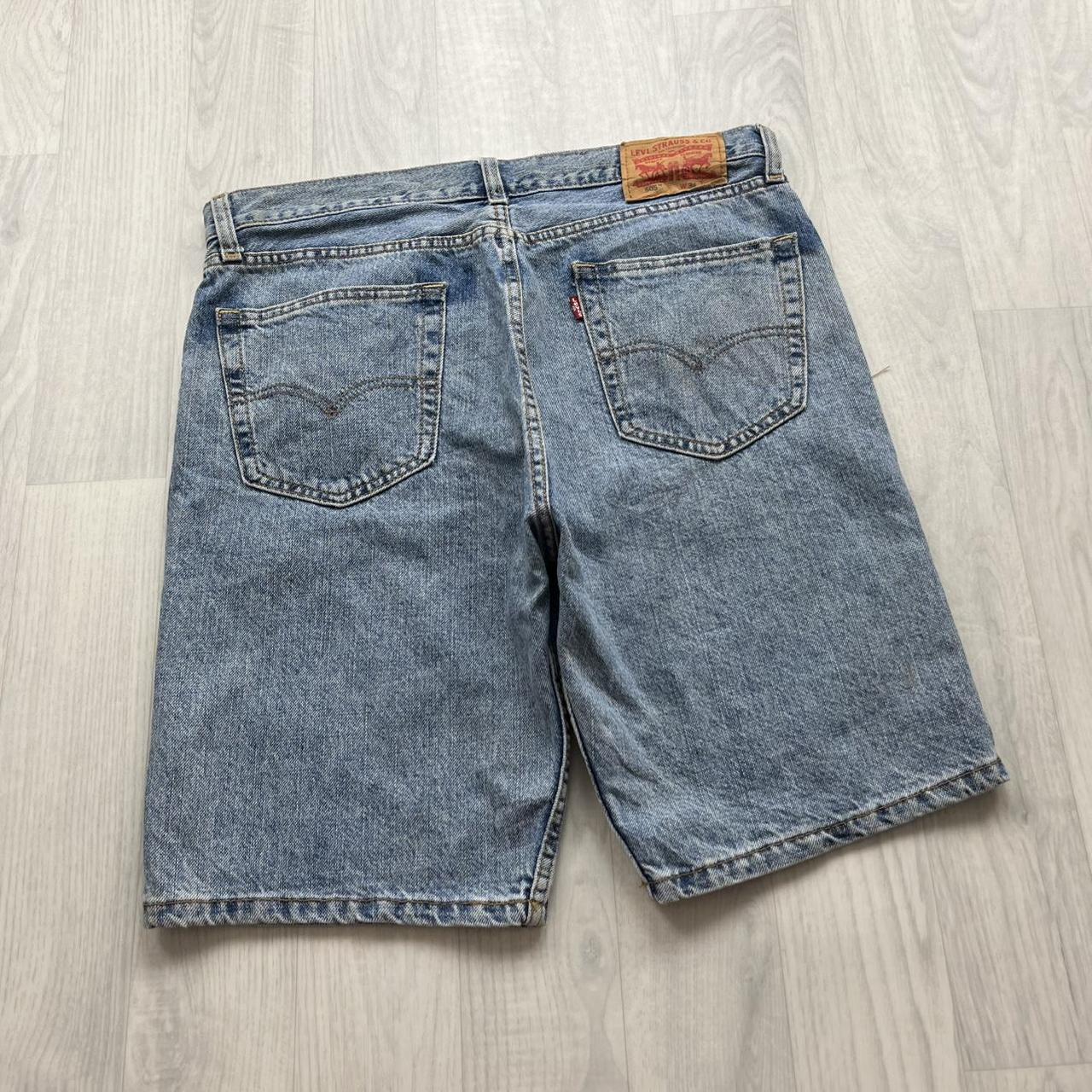 VINTAGE 00s LEVIS 505 BAGGY JORTS BLUE