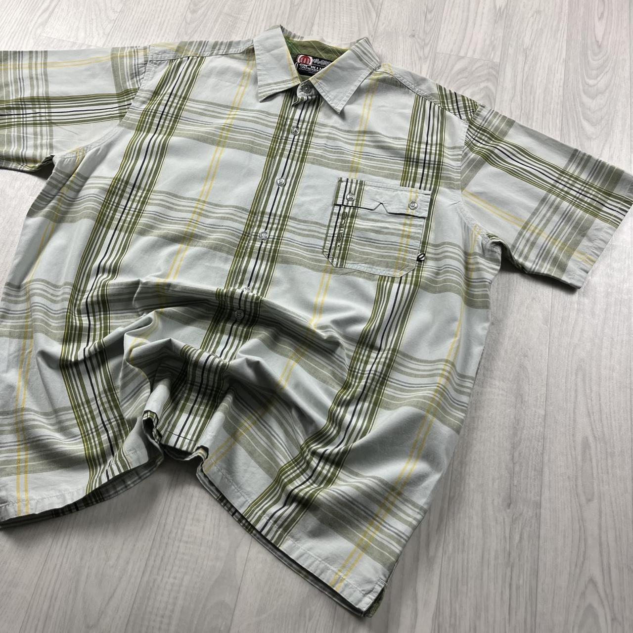 VINTAGE Y2K ANIMAL CHECKERED SHORT SLEEVE SHIRT MULTI