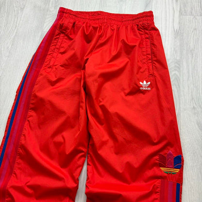 ADIDAS BAGGY TRACKSUIT BOTTOMS RED