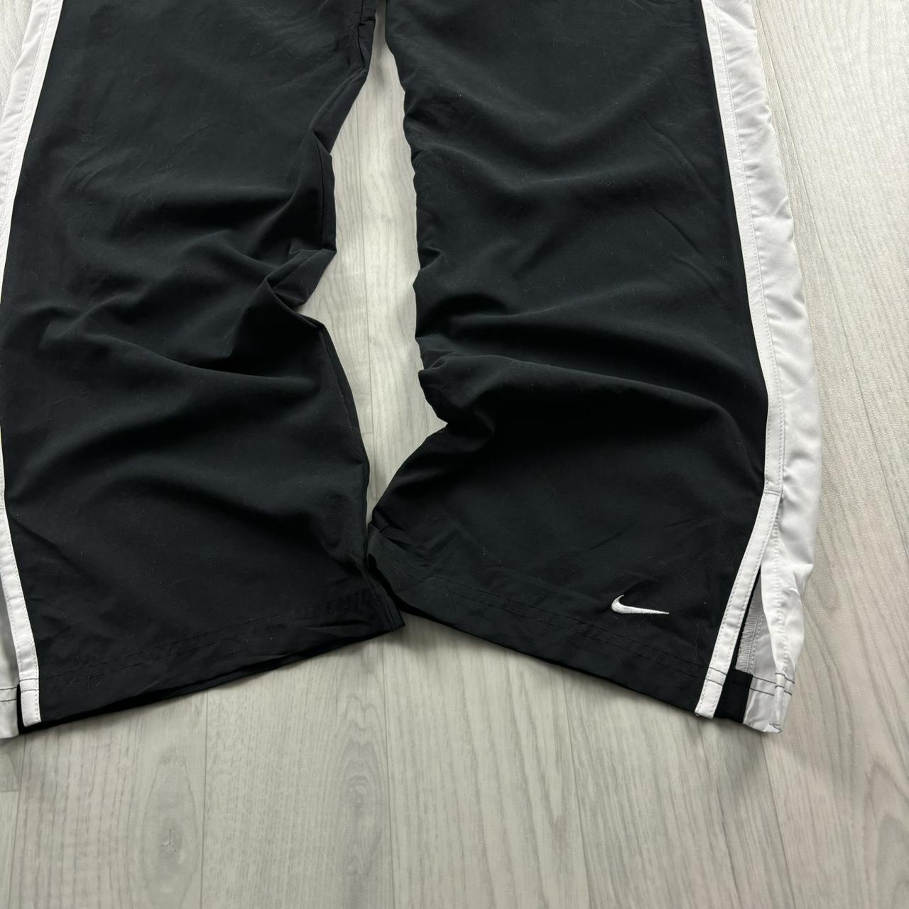 VINTAGE Y2K NIKE LOW RISE BAGGY TRACKSUIT BOTTOMS BLACK
