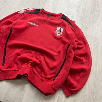 VINTAGE Y2K UMBRO SWEATSHIRT RED BLACK