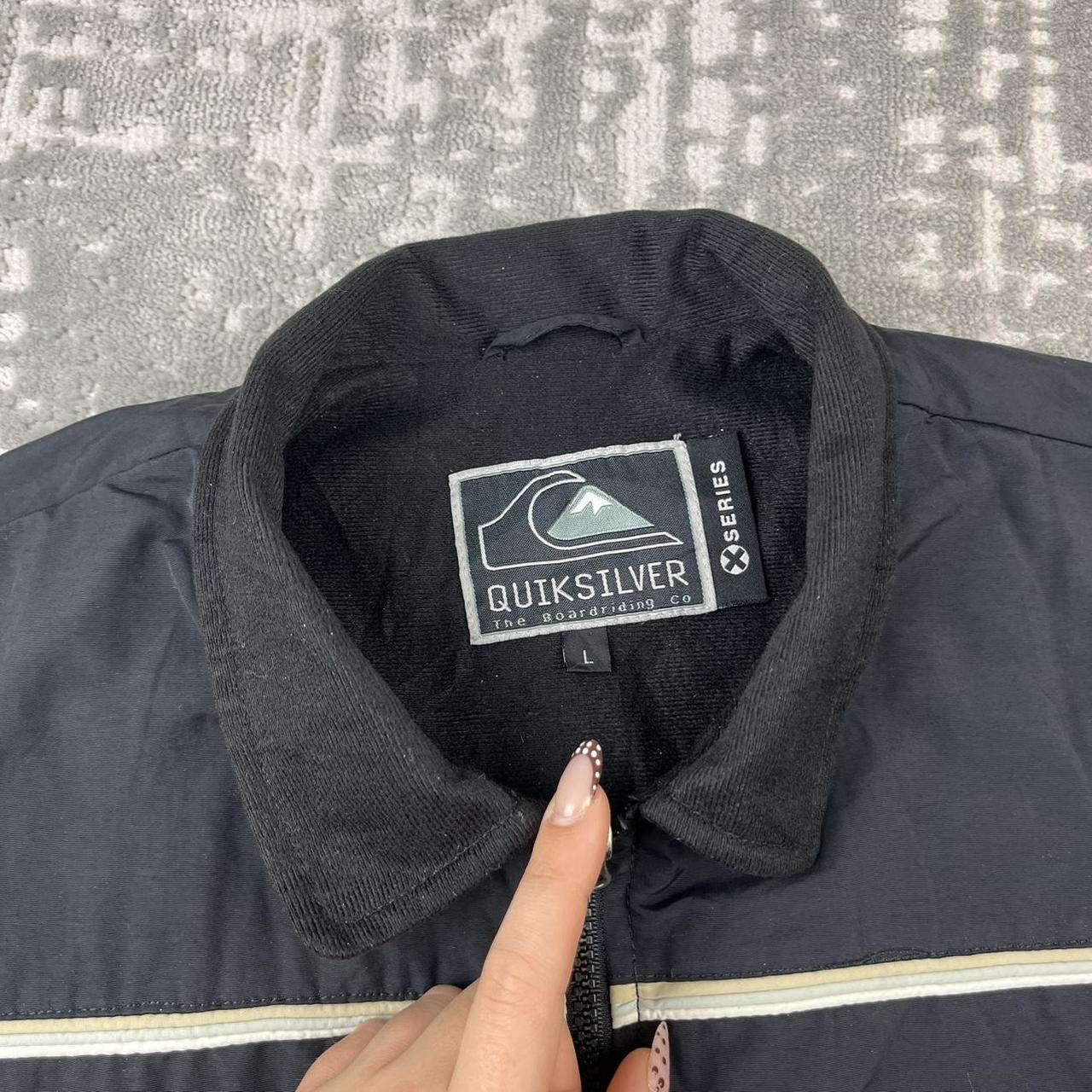 VINTAGE Y2K QUIKSILVER SURF GILET JACKET BLACK