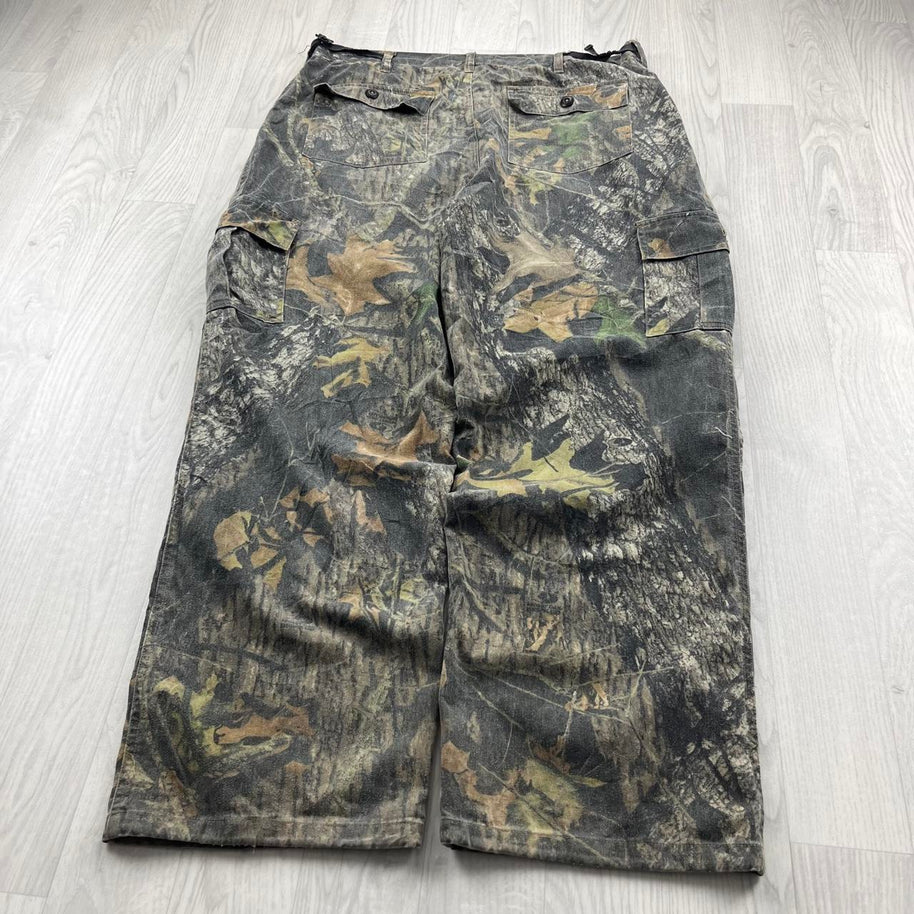 VINTAGE JERZEES REALTREE BAGGY CAMO CARGO PANTS