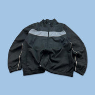 VINTAGE Y2K STARTER WINDBREAKER TRACK JACKET BLACK