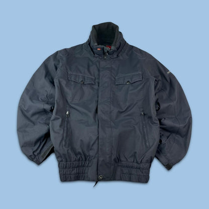 VINTAGE 00s QUIKSILVER UTILITY BOMBER JACKET BLACK