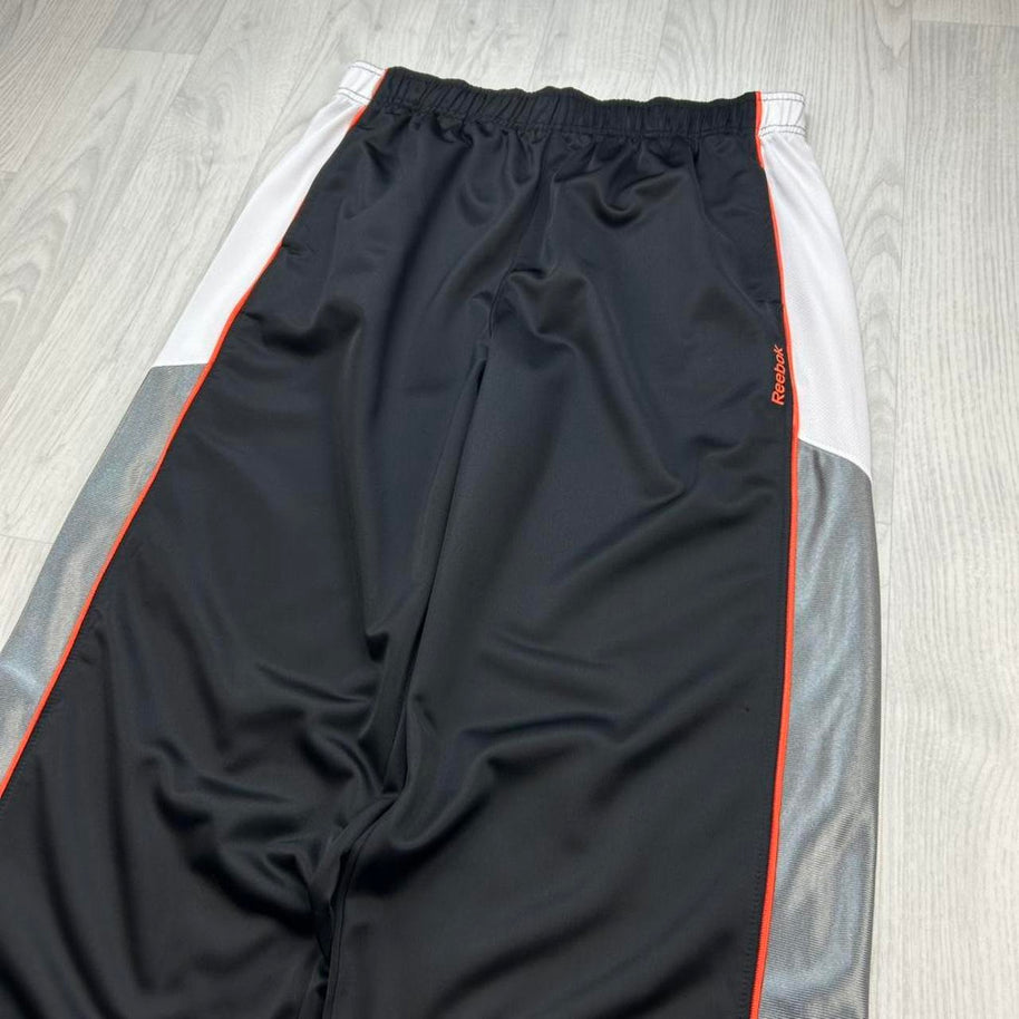 VINTAGE Y2K REEBOK BAGGY TRACKSUIT BOTTOMS BLACK