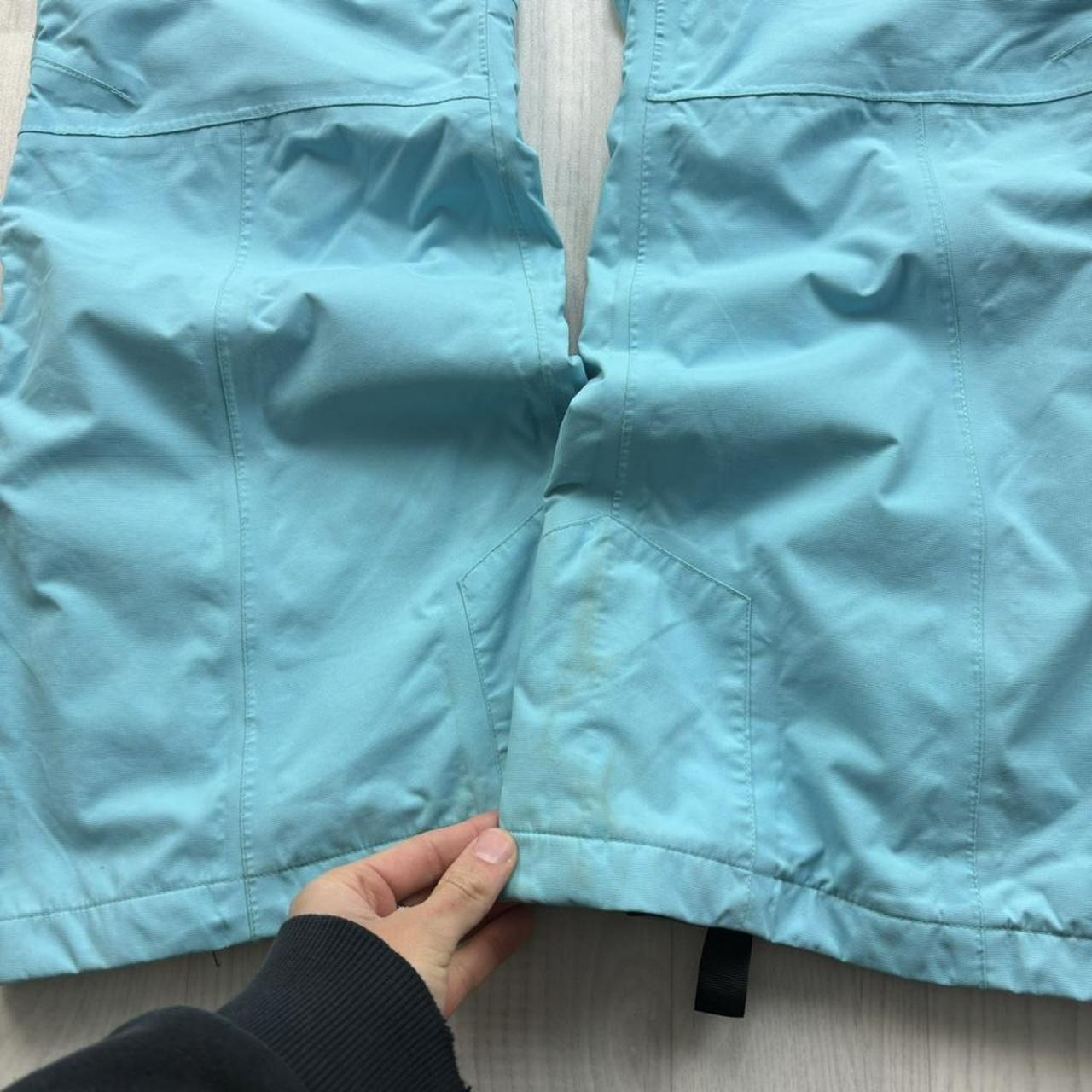 VINTAGE Y2K TRESSPASS FLARED SKI PANTS SALOPETTES LIGHT BLUE