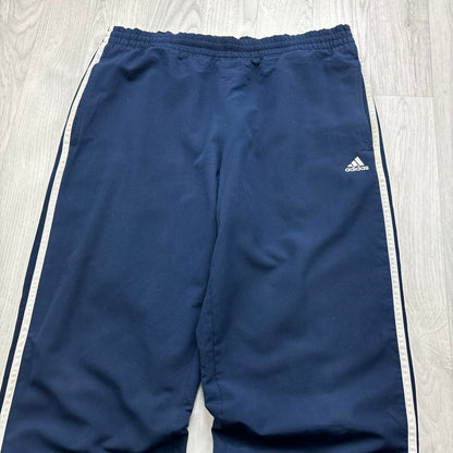 VINTAGE Y2K ADIDAS BAGGY TRACKSUIT BOTTOMS NAVY