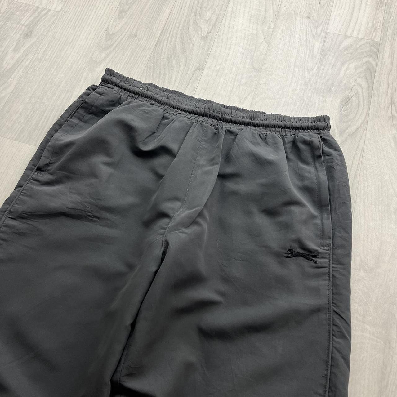 VINTAGE Y2K SLAZENGER BAGGY TRACKSUIT BOTTOMS GREY