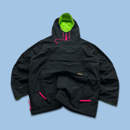 VINTAGE 00s COLUMBIA HOODED UTILITY JACKET BLACK
