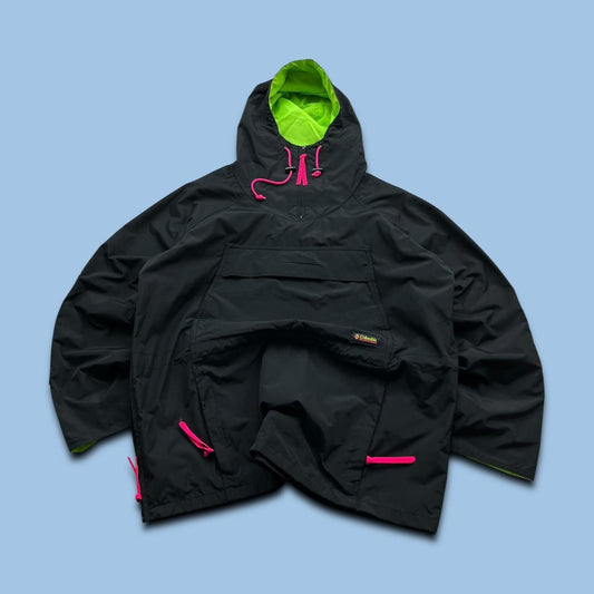 VINTAGE 00s COLUMBIA HOODED UTILITY JACKET BLACK