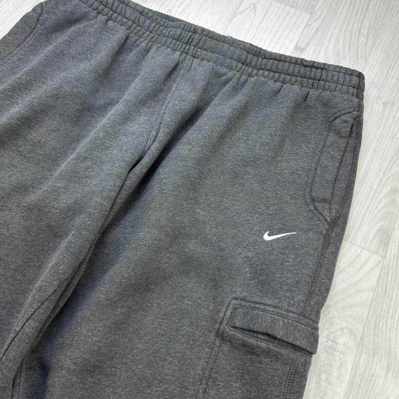 VINTAGE Y2K NIKE BAGGY COTTON SWEATPANTS CHARCOAL GREY