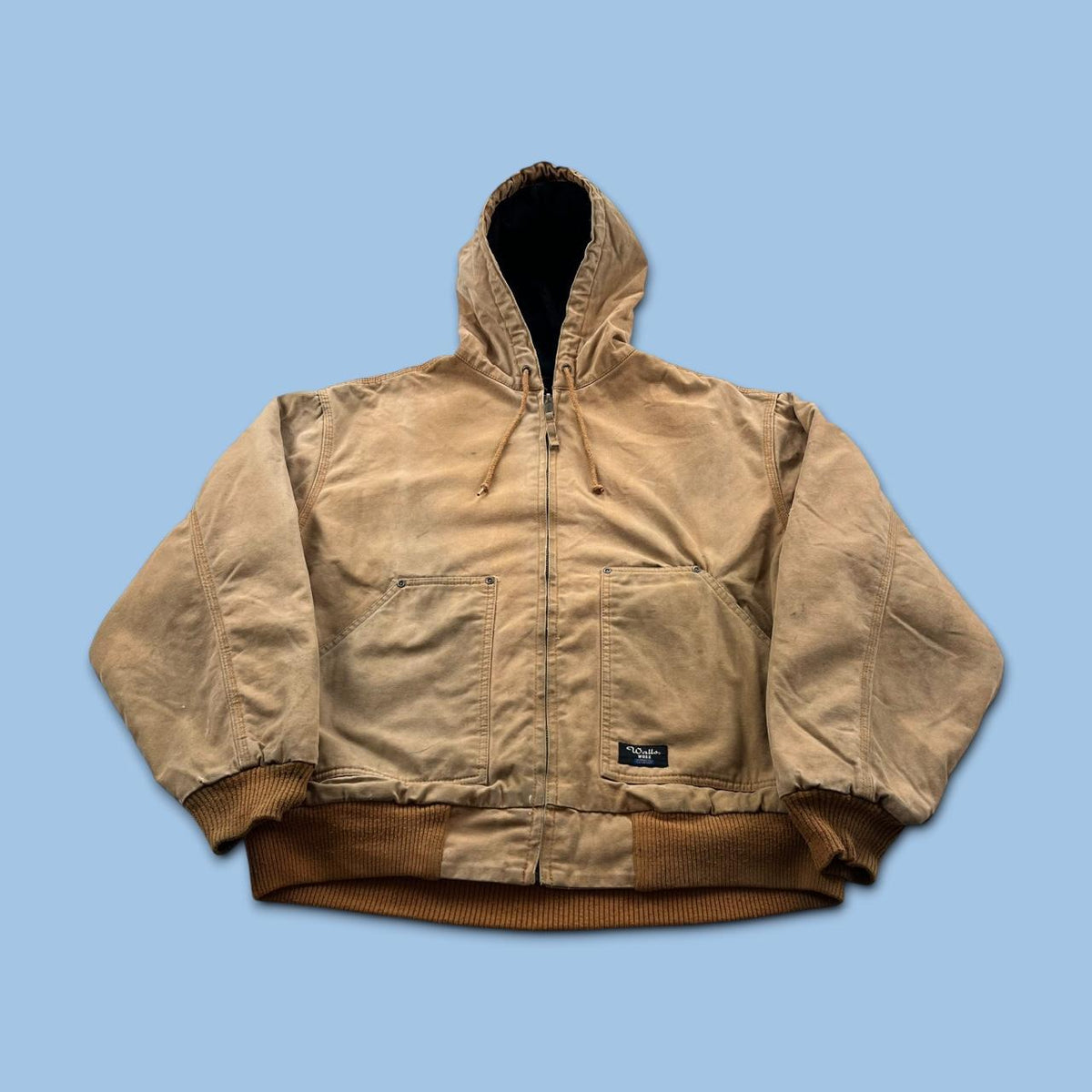 VINTAGE Y2K WALLS WORKWEAR BOMBER ACTIVE JACKET BEIGE