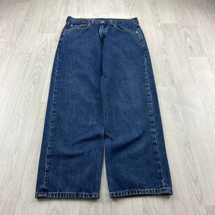 VINTAGE 00s LEVIS 550 BAGGY JEANS BLUE