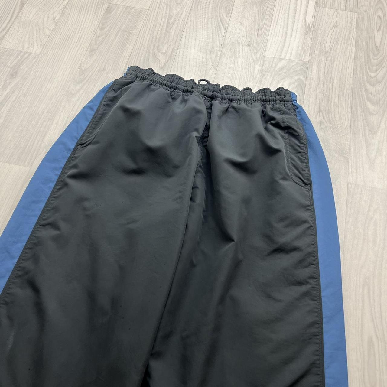 VINTAGE Y2K NIKE BAGGY WIDE LEG TRACKSUIT BOTTOMS GREY