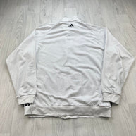 VINTAGE Y2K ADIDAS ZIP UP TRACK JACKET WHITE