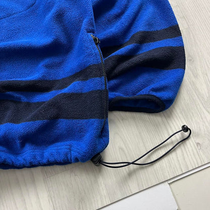 VINTAGE Y2K TOMMY HILFIGER QUARTER ZIP FLEECE SWEATSHIRT BLUE