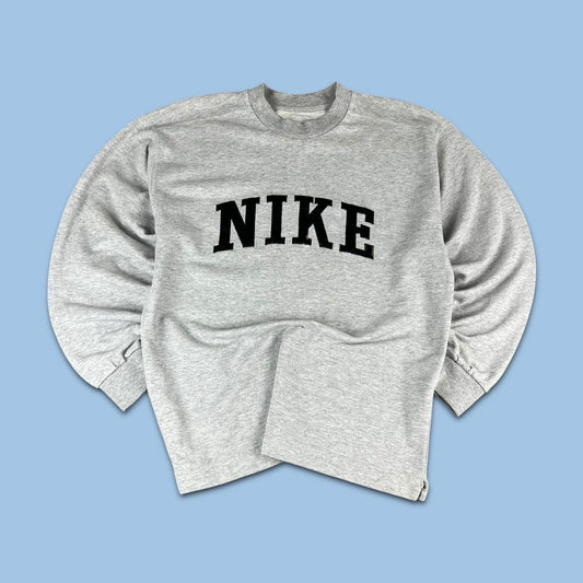 VINTAGE 90s NIKE SPELL OUT SWEATSHIRT GREY
