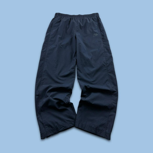 VINTAGE Y2K NIKE WIDE LEG BAGGY TRACKSUIT BOTTOMS NAVY
