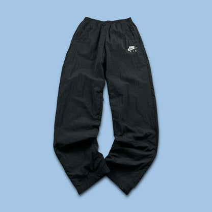 NIKE STRAIGHT LEG BAGGY TRACKSUIT BOTTOMS BLACK