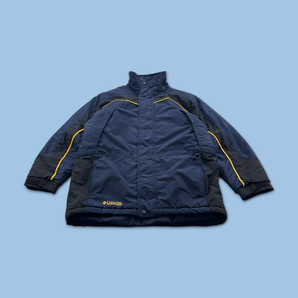 VINTAGE Y2K COLUMBIA PADDED UTILITY SKI JACKET NAVY