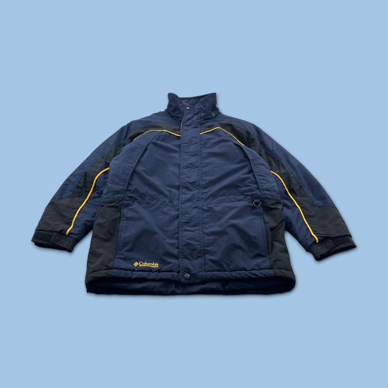 VINTAGE Y2K COLUMBIA PADDED UTILITY SKI JACKET NAVY