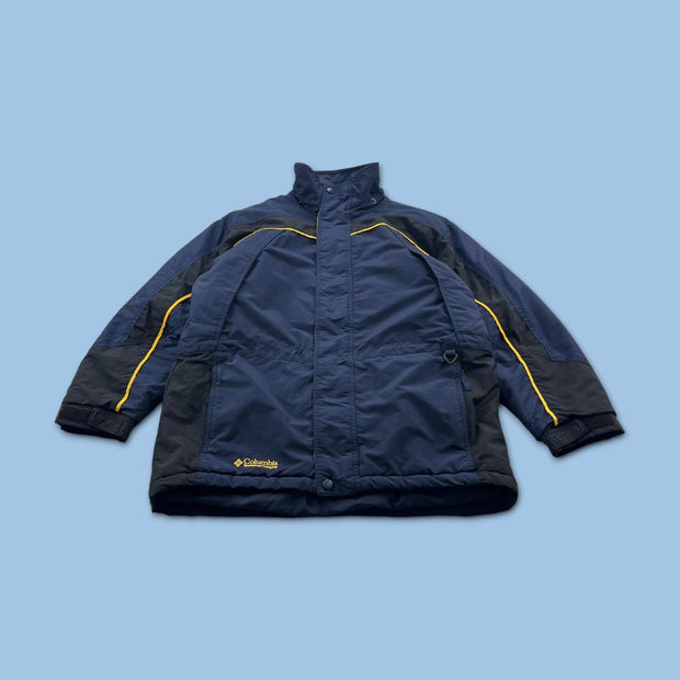 VINTAGE Y2K COLUMBIA PADDED UTILITY SKI JACKET NAVY