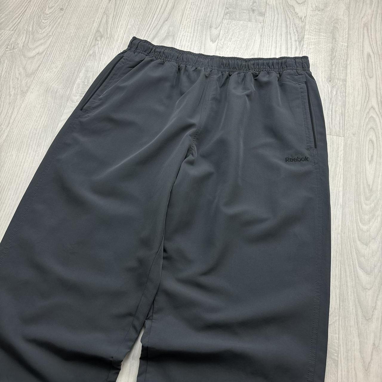 VINTAGE Y2K REEBOK BAGGY TRACKSUIT BOTTOMS GREY