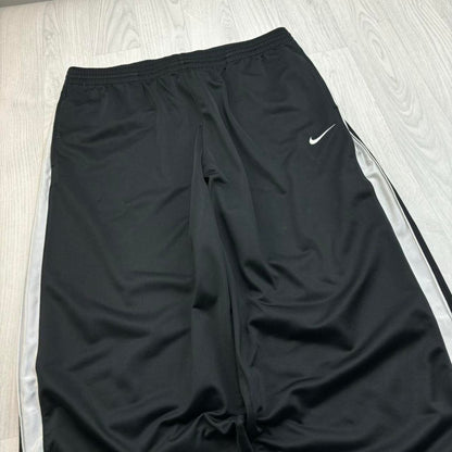 VINTAGE Y2K NIKE BASKETBALL WIDE LEG TRACKSUIT BOTTOMS BLACK