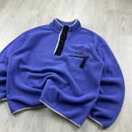 VINTAGE Y2K COLUMBIA SNAP T FLEECE PURPLE