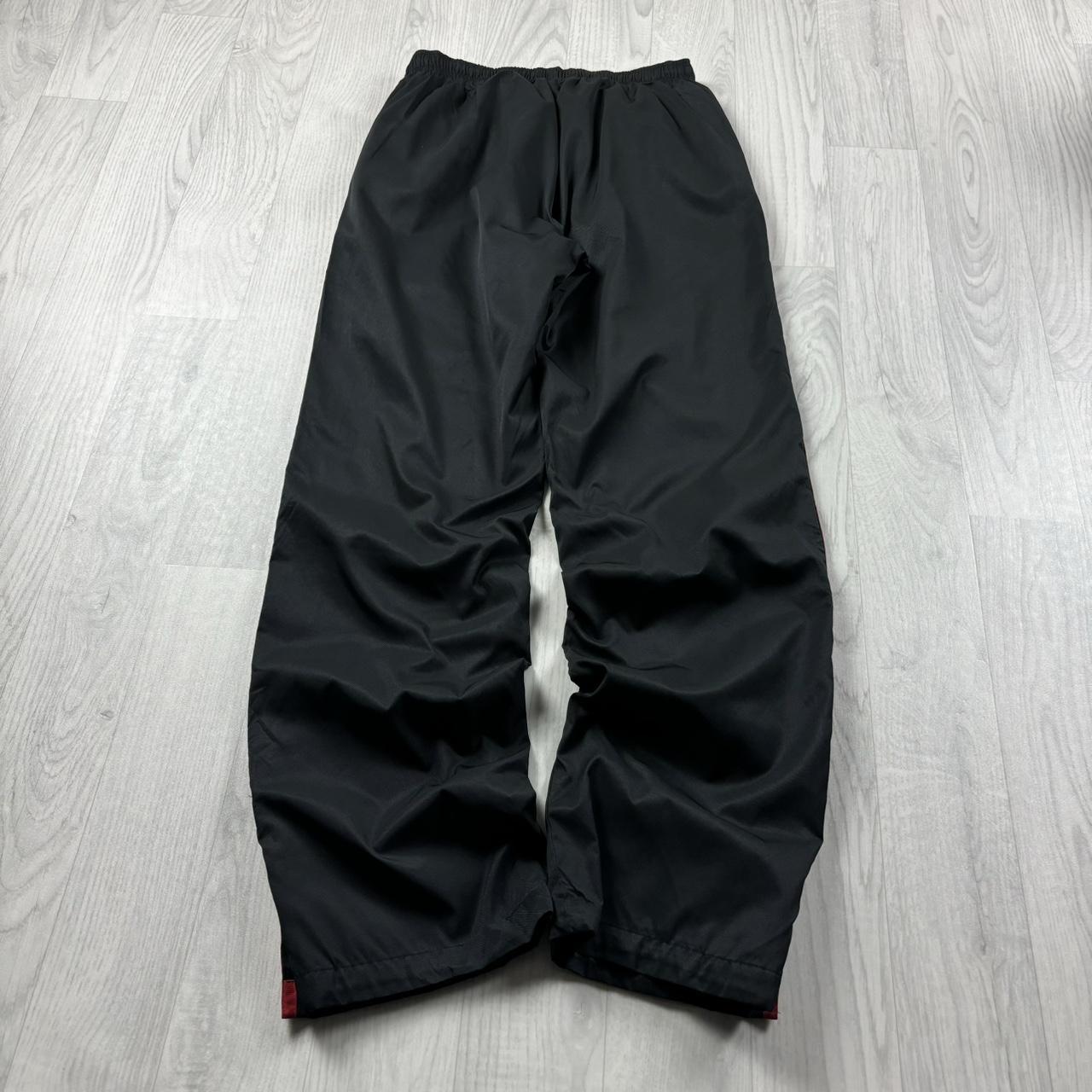 VINTAGE Y2K NIKE STRAIGHT LEG TRACKSUIT BOTTOMS BLACK