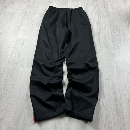 VINTAGE Y2K NIKE STRAIGHT LEG TRACKSUIT BOTTOMS BLACK