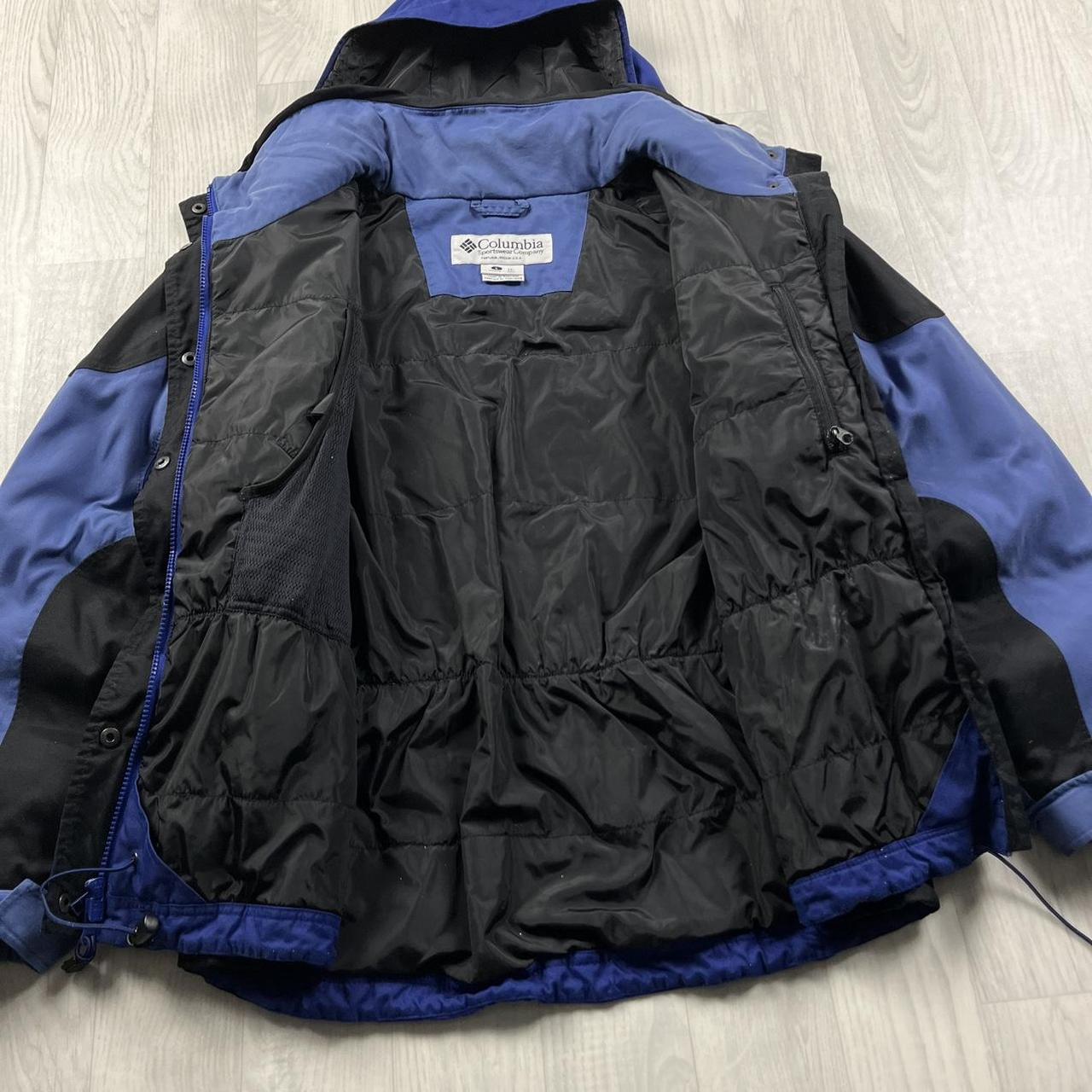 VINTAGE 00s COLUMBIA TECHNICAL HOODED SKI JACKET BLUE