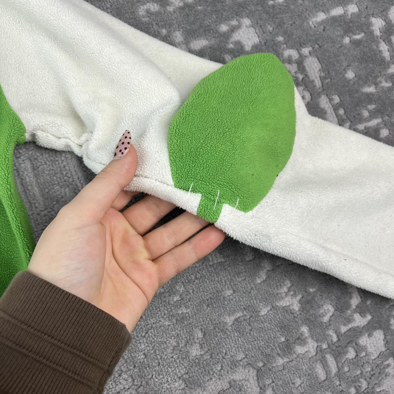 VINTAGE Y2K ONEILL ZIP UP FLEECE CREAM / GREEN