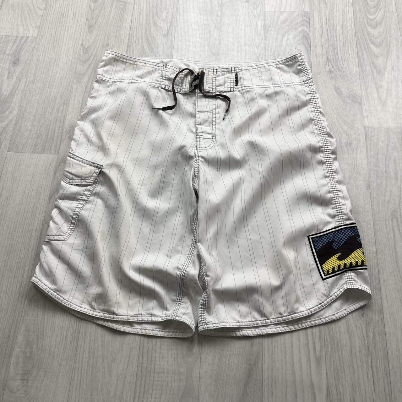 VINTAGE Y2K BILLABONG BAGGY BOARD SHORTS WHITE