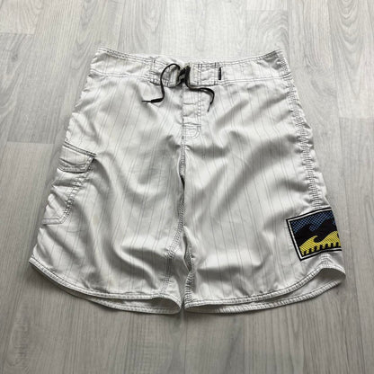 VINTAGE Y2K BILLABONG BAGGY BOARD SHORTS WHITE