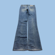 VINTAGE Y2K GAS LOW RISE SLIM BOOTCUT JEANS LIGHT BLUE