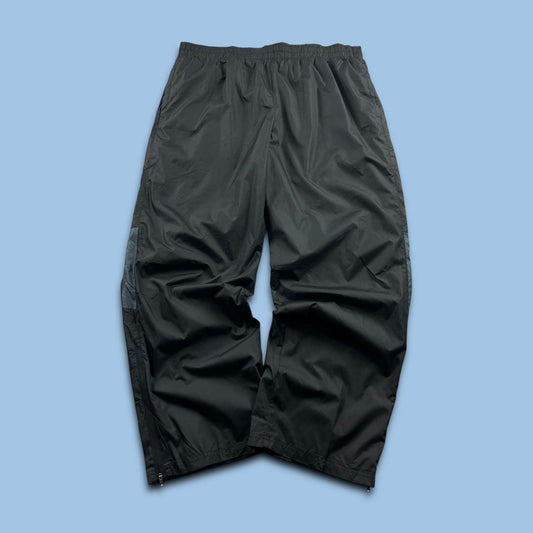 VINTAGE Y2K STARTER WIDE LEG TRACKSUIT BOTTOMS BLACK