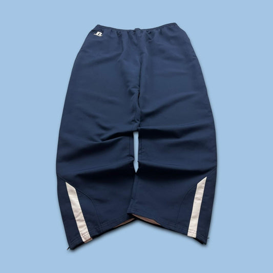 VINTAGE Y2K RUSSELL ATHLETIC BAGGY WIDE LEG TRACKSUIT BOTTOMS NAVY