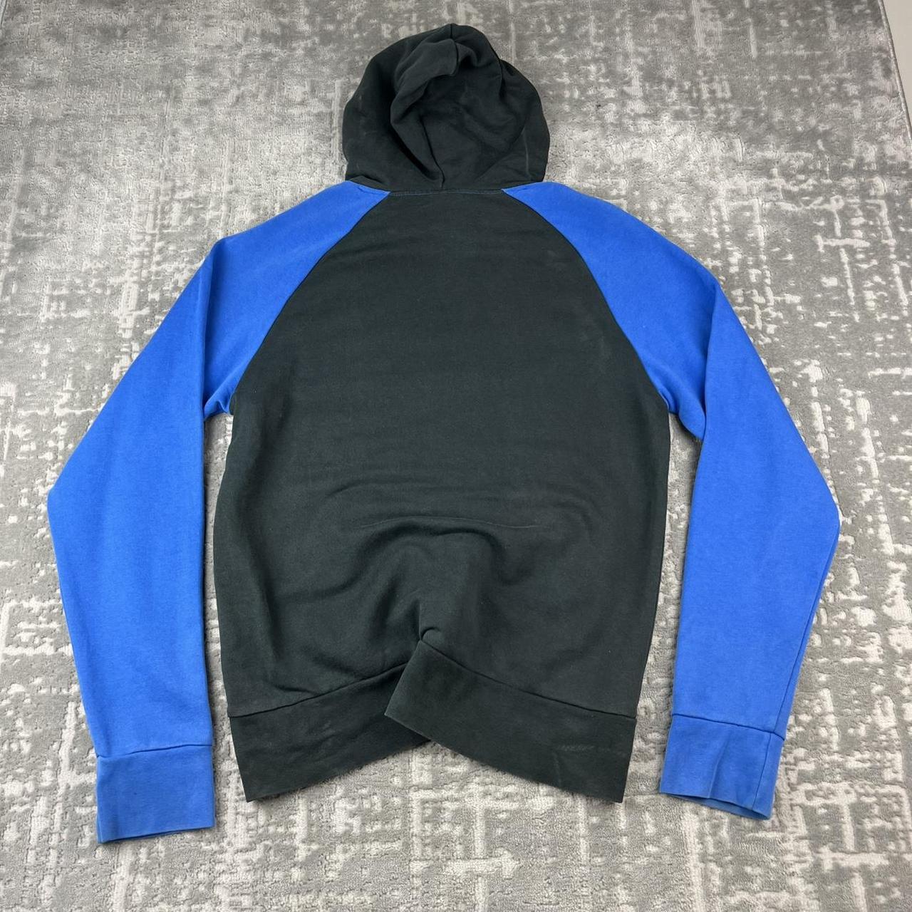 VINTAGE Y2K NIKE INTER MILAN SPELL OUT HOODIE BLACK / BLUE