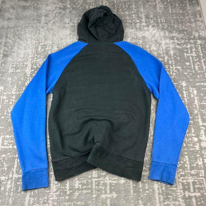 VINTAGE Y2K NIKE INTER MILAN SPELL OUT HOODIE BLACK / BLUE