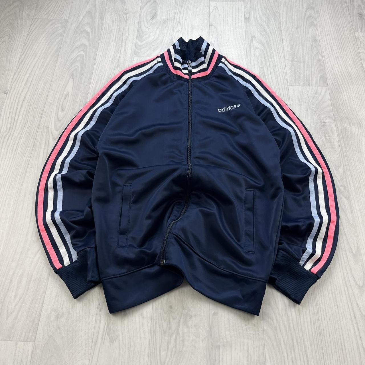 VINTAGE Y2K ADIDAS NEO SIDE STRIPE TRACK JACKET NAVY