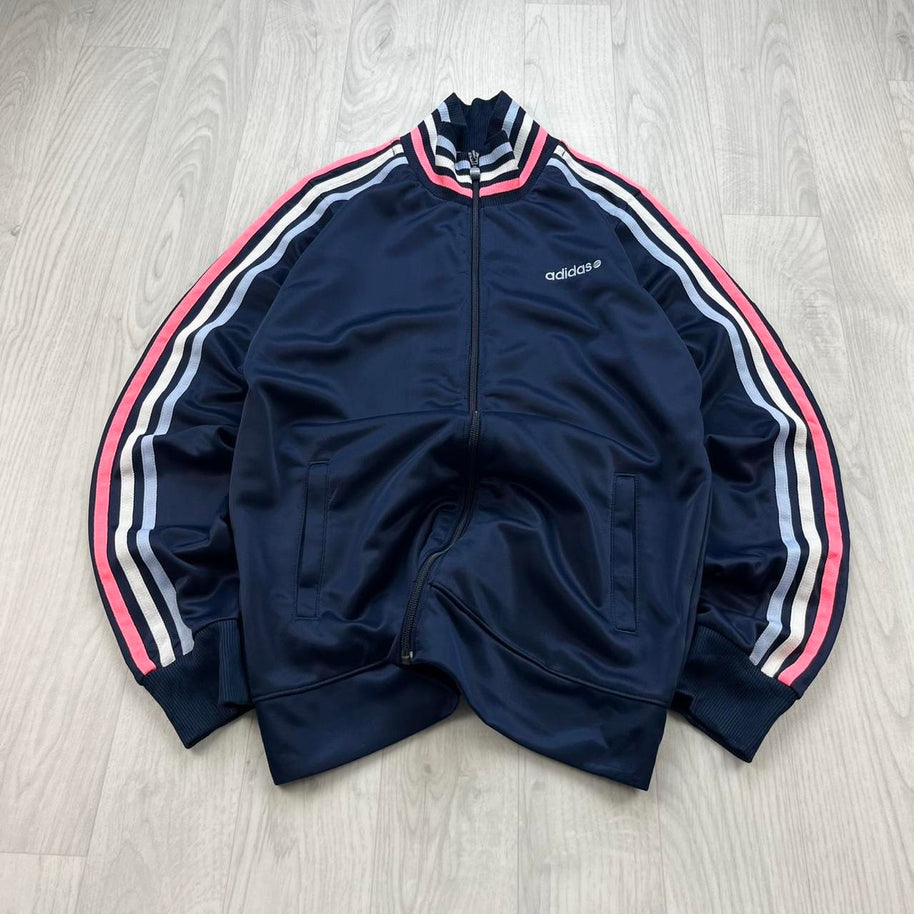 VINTAGE Y2K ADIDAS NEO SIDE STRIPE TRACK JACKET NAVY