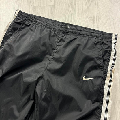 VINTAGE Y2K NIKE BAGGY SHELL TRACKSUIT BOTTOMS BLACK