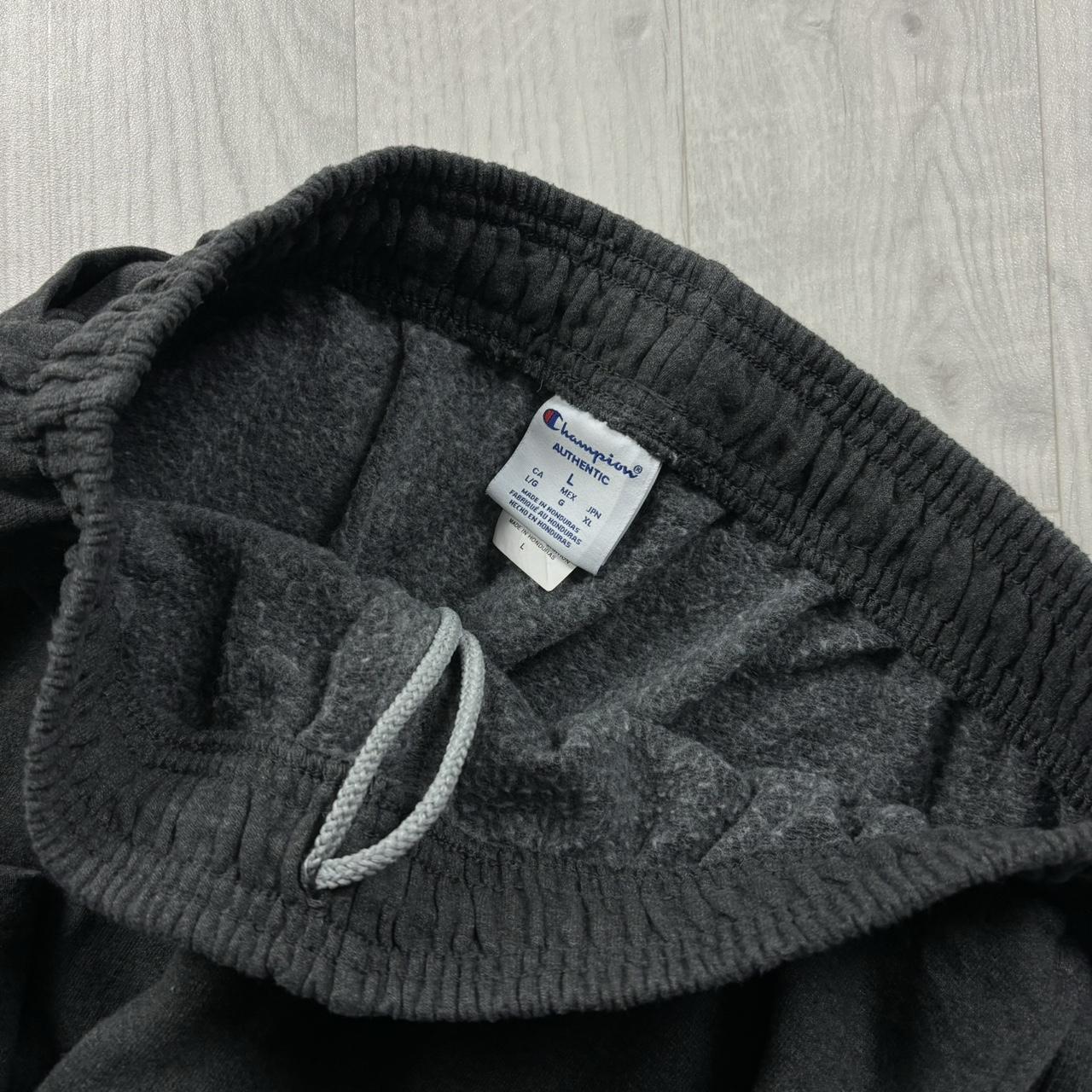 VINTAGE 00s CHAMPION BAGGY COTTON SWEATPANTS CHARCOAL GREY