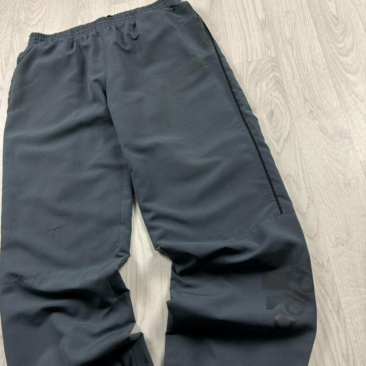 VINTAGE Y2K ADIDAS BAGGY TRACKSUIT BOTTOMS GREY